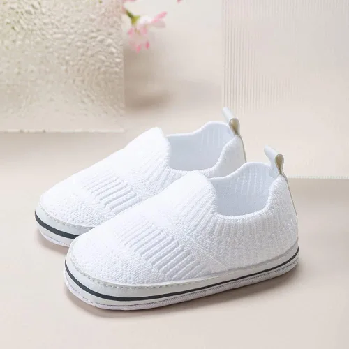 Vista 7 de Clowora Unsex Baby Boys Girls Canvas First Walkers Shoes,Infant Non Slip Soft Sole Toddler Flat Lazy Loafers Sneaker