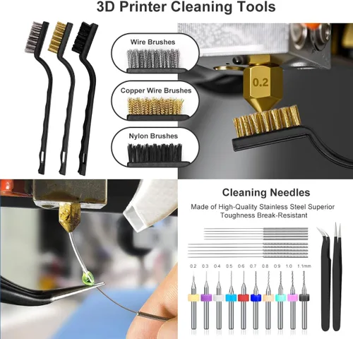 Vista 2 de Kit de herramientas de impresora 3D de 82 piezas con estuche, herramientas de impresión 3D con accesorios de herramienta de desbarbado, kit