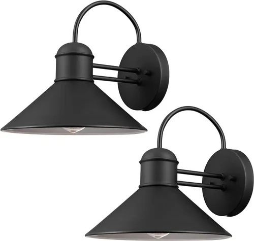 Vista 10 de Globe Electric 44264 Bolton 1 lámpara de pared con 1 luz para exterior o interior, color negro mate, 44388