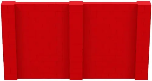 Vista 140 de EverBlock Kit de pared de 5 x 4 pies Bloques de construcción modulares Sistema de pared para edificios, pantallas y estructuras Divisor