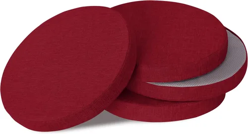 Vista 18 de OVOV Cojines redondos antideslizantes para sillas de comedor de 16 pulgadas Verde salvia