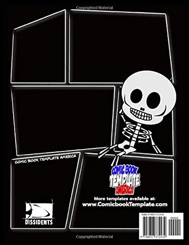 Vista 2 de Blank Comic Create Your Own Comics Bank Graphic Novel Blank Comic Book Draw Your Own Comic Strips for Teens Kids and Adults with 110 Variant