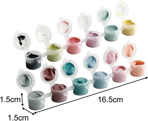 Vista 4 de Colaxi Pigmentos de cerámica Underglaze - Juego de pigmentos de color pintados de temperatura media, pigmentos de pintura, manualidades, arte