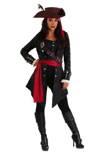 Vista 9 de Disfraz Femenino de Pirata Intrépida Multicolor