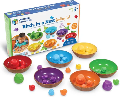 Vista 5 de Learning Resources Juego de clasificación magnética Splash of Color y Birds in a Nest