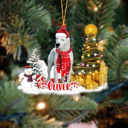 Vista 128 de NAZENTI Adorno personalizado de gato abisinio con árbol de pino, adorno de Navidad personalizado para perros amantes de las mascotas, colgante