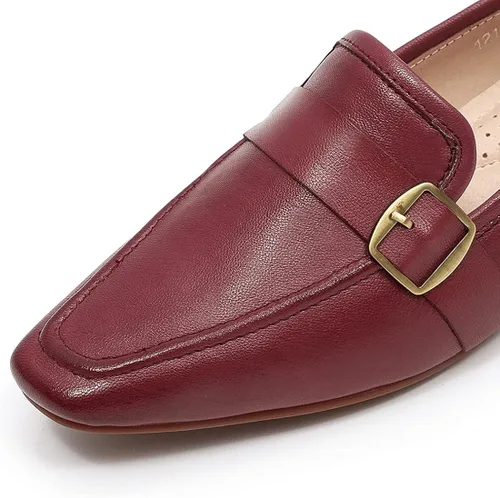 Vista 3 de Mona Flying - Mocasines de cuero planos informales para mujer