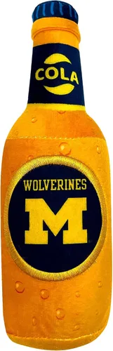Vista 25 de NCAA Alabama Crimson Tide HOT Dog - Juguete de peluche para perros y gatos, juguete de peluche para perros y gatos con chirriador interior y hermoso