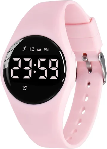 Vista 13 de NN BEN NEVIS Reloj digital para niños y niñas, reloj deportivo con rastreador de fitness, reloj despertador, cronómetro, sin aplicación y resistente