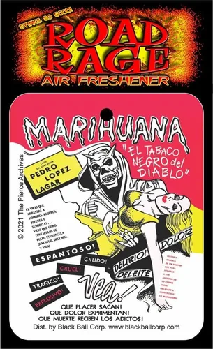 Vista 2 de Marihuana 1 Road Rage Ambientador - Aroma de vainilla