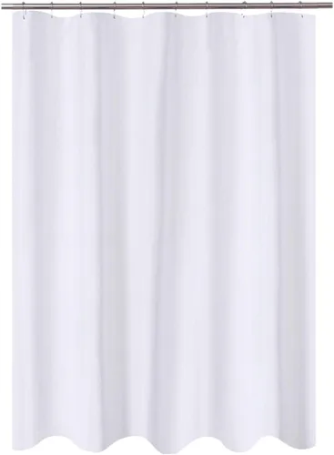 Vista 75 de N&Y Home Cortina o forro de tela para ducha, lavable a máquina, estrecho, negro, de 36 x 72 pulgadas Hotel Quality, Bottom Magnets, Washable