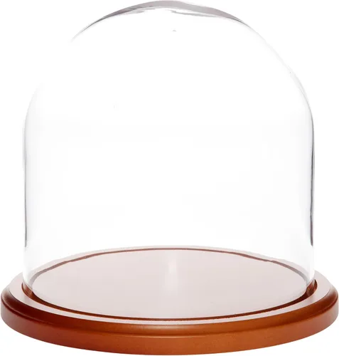 Vista 7 de Plymor Cúpula de cristal de 8" x 8" (base de madera MDF negra)
