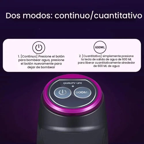 Vista 6 de Dispensador de agua Bomba de botella de agua de 5 galones