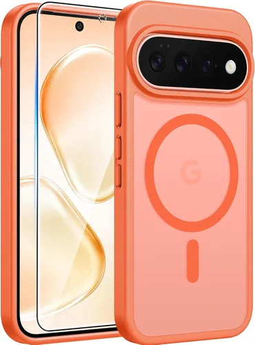 Vista 236 de FNTCASE Funda para iPhone 17 Pro: Fundas delgadas translúcidas de color azul claro compatibles con MagSafe, protección completa de la cámara