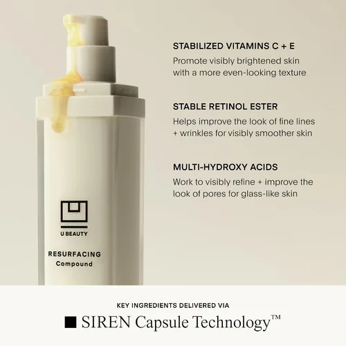 Vista 7 de U Beauty Suero Compuesto Resurfaceador - Renueva e Ilumina el Suero Facial - Fórmula Avanzada 8 en 1 con Vitamina C, Retinol, Ácido Hialurónico