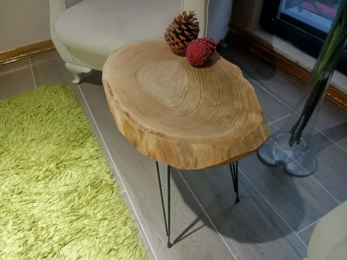 Vista 9 de Live Edge - Mesa de centro castaña (16 x 20 pulgadas)