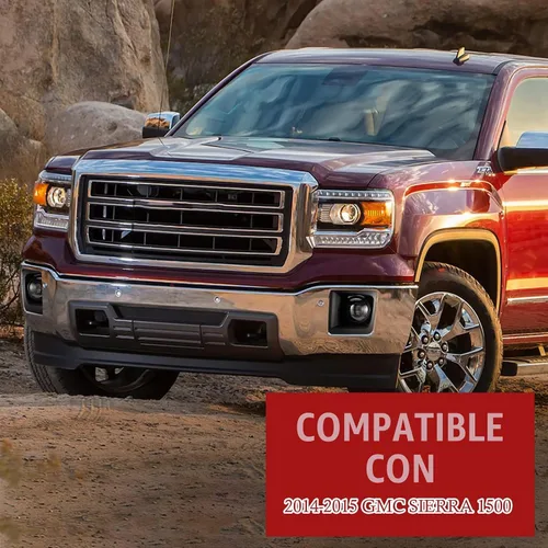 Vista 7 de BUNKER INDUST Luces antiniebla LED para GMC Sierra 1500 2014-2015, kit de lámpara antiniebla de conducción de parachoques
