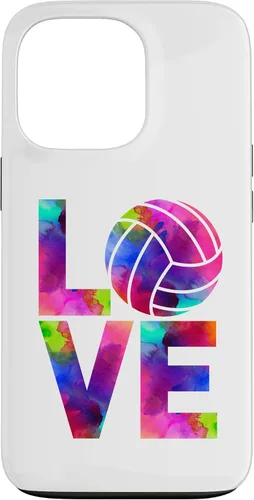 Vista 10 de Funda para iPhone 11 Pro Max Love Volleyball Watercolor Girl Team Tournament Retro Vibe