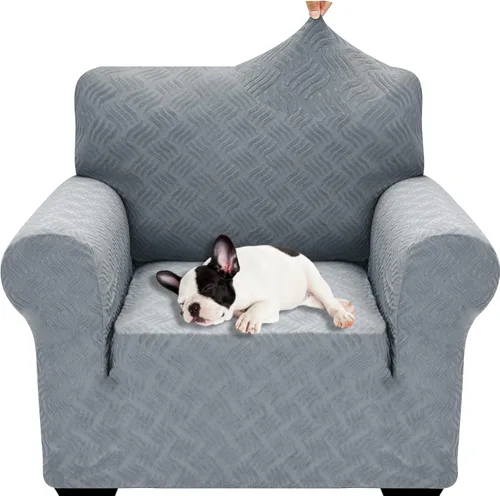 Vista 76 de YEMYHOM Funda para sofá con diseño jacquard de alta elasticidad, funda para silla de sala de estar, a prueba de mascotas, perros y gatos