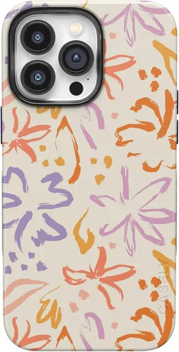 Vista 26 de Casely Funda para iPhone 14 Pro Viva La Vida Frida Kahlo Collage Floral Compatible con MagSafe Diseño protector audaz
