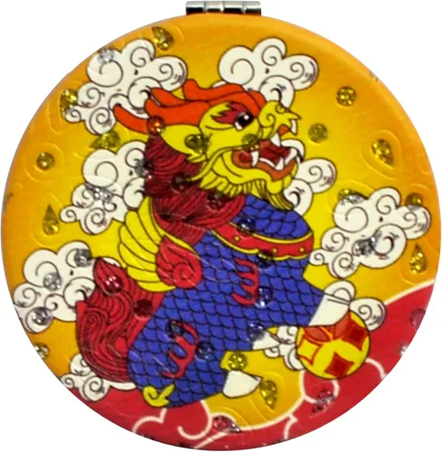 Vista 10 de Espejo lateral doble Feng Shui Lucky Mirror Dragones dobles