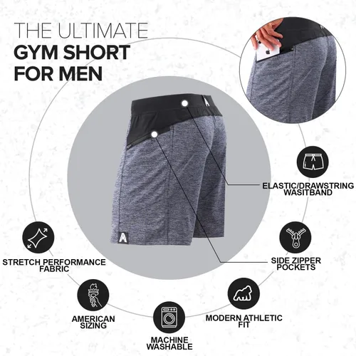 Vista 3 de Anthem Athletics Hyperflex - Pantalones cortos de 7 pulgadas para hombre, para cross-training, entrenamiento y gimnasio
