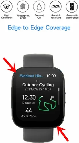 Vista 2 de Protector de pantalla compatible con Amazfit Bip 5, película protectora de TPU de cobertura completa HD, compatible con Bip 5 Smartwatch (6 unidades)
