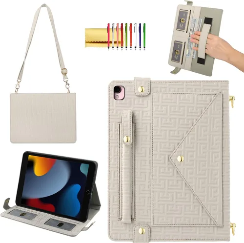 Vista 40 de Funda tipo bolso para iPad mini de 5ª/4ª/3ª/2ª/1ª generación de 7.9 pulgadas, Techcircle funda ligera tipo folio con soporte bandolera con billetera