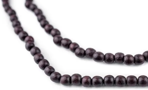 Vista 182 de TheBeadChest: cuentas de madera redondas naturales de 0.315 pulgadas, cuentas de madera sueltas espaciadoras para fabricar joyas, 4 tamaños
