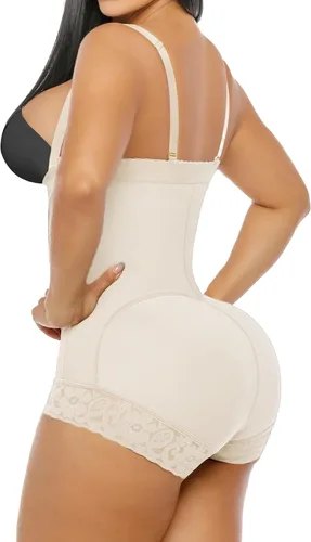 Vista 2 de YIANNA Fajas Colombianas - Fajas moldeadoras para mujer, con control de abdomen, alta compresión, moldeador de cuerpo con gancho en la entrepierna