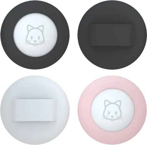 Vista 13 de SimpleThings Air-tag - Soporte para collar de gato, funda protectora de silicona para mascotas para Air-tag, paquete de 2 fundas impermeables