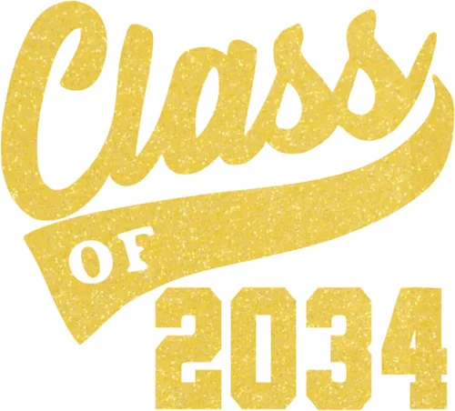 Vista 11 de Adhesivo de graduación para planchar en la clase de 2034, calcomanía para camiseta de secundaria, parche de graduación HTV para graduados