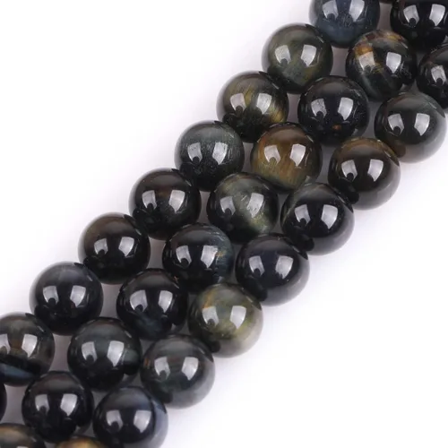 Vista 114 de GEM-Inside Cuentas Sueltas de Piedras Preciosas de Ágata Azul Bandeada Natural de 6mm Cuentas Redondas de Piedra de Energía para Hacer Joyas 15