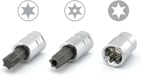 Vista 4 de Juego de brocas Torx y llaves Torx externas, a prueba de manipulaciones, T8 - T60 35 piezas