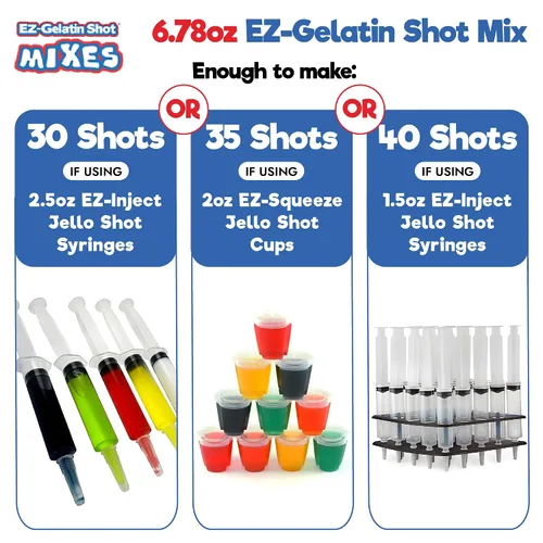 Vista 5 de Bahama Mama Jello Shot Mix 6.78 oz – Mezcla de gelatina premium sin gluten para shots de gelatina sabrosos – Mezcla de gelatina en polvo EZ fácil