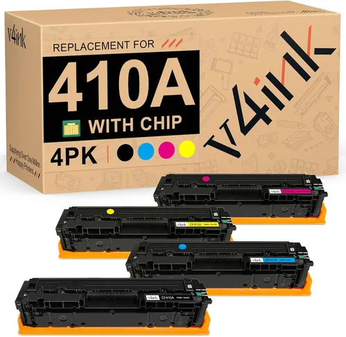 Vista 10 de v4ink Cartucho de tóner negro 410A remanufacturado de repuesto para HP 410A CF410A Cartucho de tóner para HP Color Pro M452dn M452dw M452nw MFP