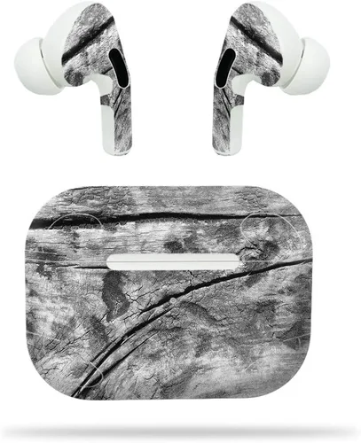 Vista 4 de MightySkins - Compatible con Apple Airpods Pro - Pared negra Funda protectora de vinilo duradera y única Fácil de aplicar, quitar y cambiar