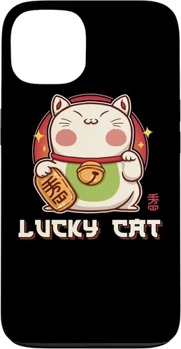 Vista 7 de Funda para iPhone 16 Maneki Neko Waving Cat Lucky Feline Lucky Kawaii Anime