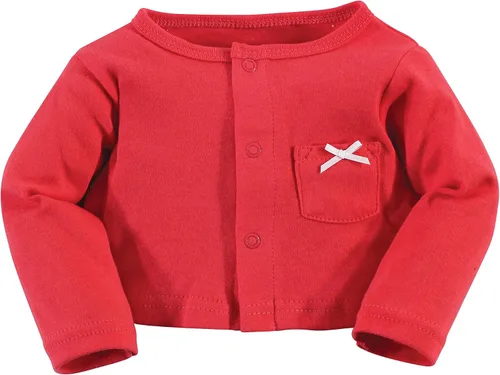Vista 4 de Hudson - Conjunto de vestido y cárdigan de algodón para bebé