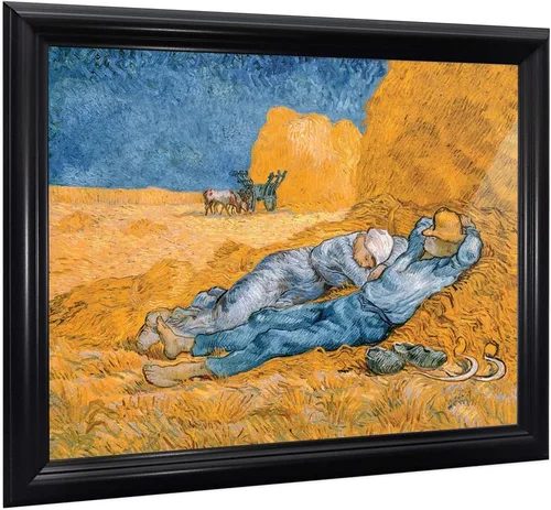 Vista 56 de Vincent Van Gogh - Arte de pared enmarcado con diseño de flores de almendra, maravilloso para exhibir en la cocina, el baño o la decoración