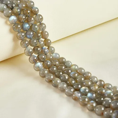Vista 8 de 60 piezas de cuentas de turquesa africana natural de 6 mm, cuentas de gema redondas sueltas para hacer joyas