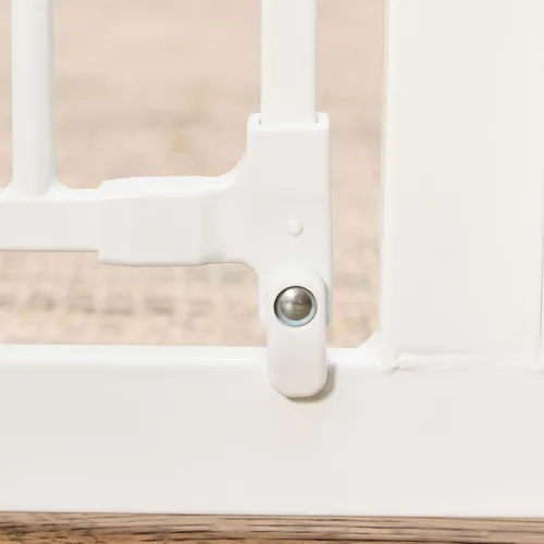Vista 7 de Regalo Puerta de bebé configurable súper ancha de 76 pulgadas, incluye 4 paquetes de soportes de pared y accesorios