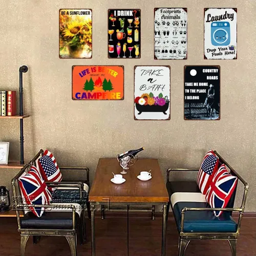 Vista 7 de Ace of Spades Poker - Cartel de metal con texto en inglés "Change Play", decoración de pared, arte de pared, decoración de habitación, pintura
