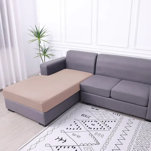 Vista 274 de hyha Fundas impermeables para sofá seccional, fundas de cojín Beige