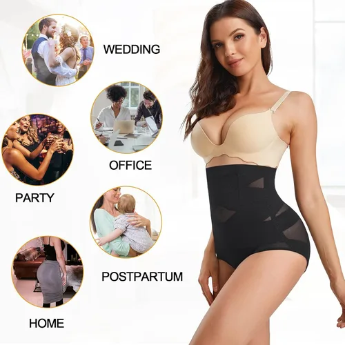 Vista 5 de ZOPEUSI Fajas moldeadoras de cintura alta para mujer, con control de abdomen, para mujer
