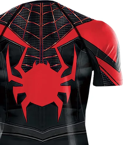 Vista 7 de TIMWOODER Camisa de compresión para hombre, camiseta de manga corta suave con estampado 3D, camiseta deportiva para gimnasio
