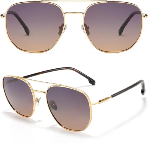 Vista 2 de Retro Round Sunglasses for Women Men UV400 Polarized Vintage Classic Small Circle Style 4921145
