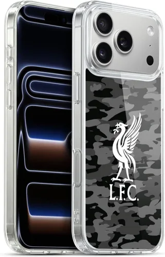 Vista 13 de Head Case Designs Funda de gel con licencia oficial del Liverpool Football Club Away Colourways Crest Camou [protección de grado militar] compatible