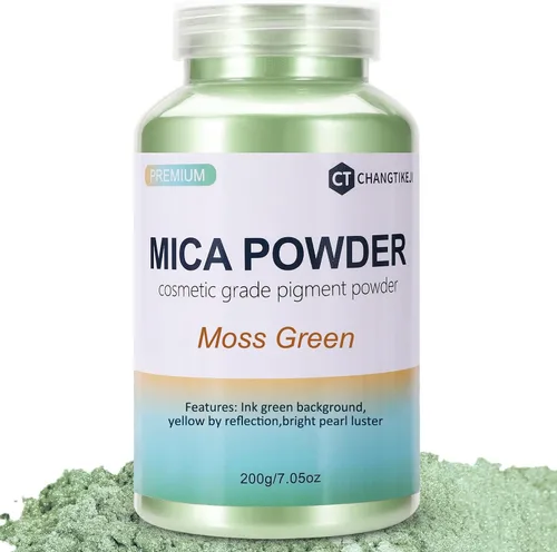 Vista 23 de CHANGTIKEJI Polvo de Mica, 24 Colores - 10g/Botella de Polvo de Pigmento Natural para Resina Epoxy, Fabricación de Jabón, Velas, Brillo de Labios
