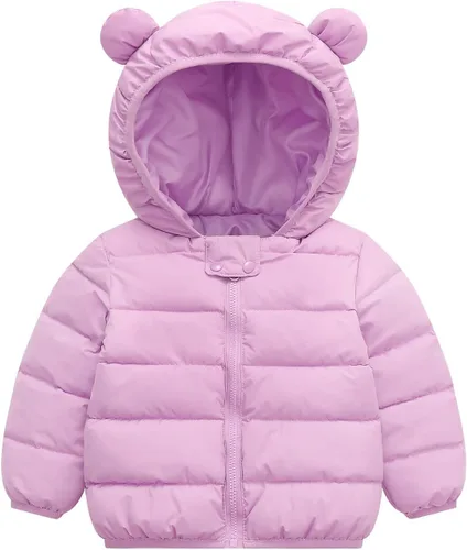Vista 12 de Abrigos de invierno de estilo inflado con capucha para bebé 07 negro